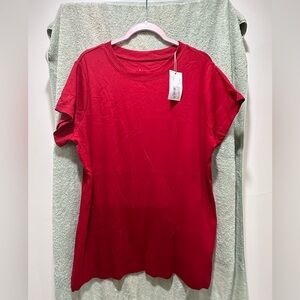A New Day Vibrant Red Short Sleeve Tee